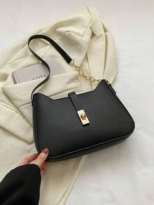 Bolsa de Ombro Minimalista de Moda Feminina, Adequada para Uso Diário, Viagens, Compras - Multicolorido - Visão 9