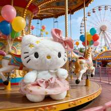 SANRIO 儿童毛绒玩具、睡眠枕头、生日礼物、纪念品、情人节礼物、适合亲子互动的毛绒玩具 - f粉紅色 - 查看 4