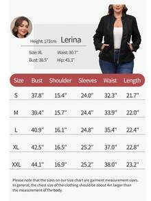 Women's PU Leather Jacket - Elegant Minimalist Autumn Style, With Belt, Pockets And Zipper, A Women's Winter Leather Jacket Black - màu đen - Xem 9