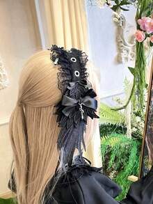 1 chiếc băng đô cánh thiên thần Lolita, phụ kiện tóc thiên thần đen tối phong cách Gothic, băng đô đinh tán phong cách Punk Rock Cosplay - Nhiều màu - Xem 11