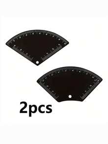 Khuôn kẻ lông mày, dụng cụ thước kẻ tái sử dụng cho kỹ thuật phun xăm thẩm mỹ, tạo hình và thiết kế hình xăm. - Nhiều màu - Xem 7