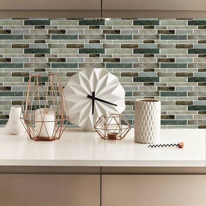 25 miếng dán gạch giả đá cẩm thạch tự dính, decal dán tường có thể tháo rời, thích hợp cho phòng tắm, nhà bếp, phòng khách, giấy dán tường chống thấm nước, trang trí nhà cửa, decal dán tường tự làm, trang trí phòng.