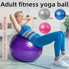 1pc Blue Exercise Ball Chair, Balance Training, Yoga Ball Balance, Yoga, Pilates, Core, Home Office Use, Thick Yoga Ball, Exercise Ball, Balance Ball, Suitable For Sensory Training - Multicolor - View 2