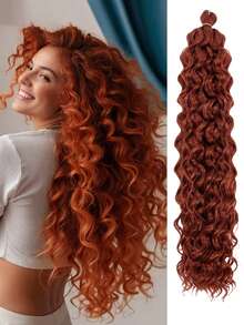 Ocean Wave Braiding Hair Extensions Crochet Braids Synthetic Hair Afro Curl Hawaii Ombre Curly Blonde Water Wave Braid For Women - Multicolor - View 11