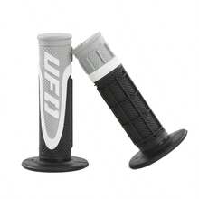 Universal Motorcycle Handlebar Grips | UFO Logo Design | 1 Pair Anti-Slip Rubber Grip With Textured Pattern | Off-Road Motorcycle, Dirt Bike, Scooter, ATV Throttle Grip Covers - A - View 16