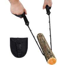 Sucrain 24-Inch Folding Chainsaw With Rope Handle, Emergency Outdoor Survival Gear For Camping, Hunting, Hiking, Cutting Wood And Trees (Black, 11 Teeth, 24-Inch Length) - Black - View 4