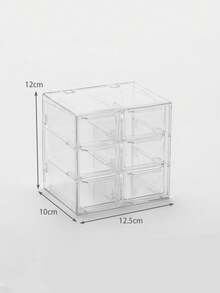 Grid Drawer Storage Box, Dust-Proof Dorm Desk Organizer For Small Items, Jewelry, Nail Art, And Beads - Multicoloured - View 7