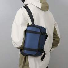 Casual Men's Shoulder Bag, Large Capacity Retro Messenger Bag, Crossbody Backpack - Multicolor - View 9