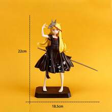 Anime Oshino Shinobu Figure, Black & White Dress, Prajna Mask, Kokoro Watari Monogatari Model, Desktop Ornament - Shinobu Oshino: Váy đen - Xem 8