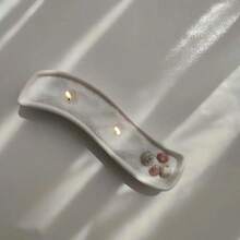 1 pieza Molde de arcilla DIY, molde organizador de bandeja rectangular para velas, adecuado para hacer resina, yeso, velas, productos de aromaterapia, decoración del hogar, decoración de bodas y fiestas, molde de silicona - Plato de vela largo - Ver 3