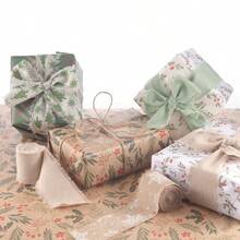 Gift Wrapping Ribbon, Stationery Set Holiday Packaging Ribbon - A - View 1