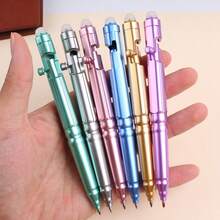 12pcs Creative Rifle Bolt Erasable Pens, Student Mechanical Pencils, Sniper Ballpoint Pens, Smooth Writing 0.5mm Blue Ink Pens, Holiday Gift - Sets - View 1