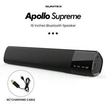 Apollo USB Charging Speaker, Soundbar, Bluetooth Speaker In Black - Black - View 9