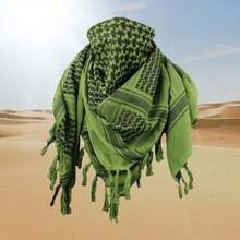 Military Shemagh - Tactical Cotton Arabic Keffiyeh Scarf - Tactical Head And Neck Scarf For Men And Women, 43372747 - 橄欖綠 - 查看 6