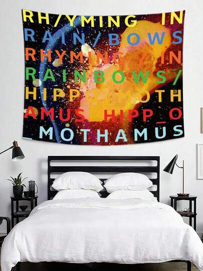 1 pieza Tapiz de banda de rock clásica Decoración estética del hogar Colgante de pared Adecuado para dormitorio Decoración de fondo Bandera de decoración del hogar Música Decoración interior Ideal como regalo de vacaciones