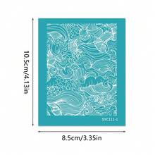 3pcs Asymmetric Pattern Polymer Clay Screen Printing Templates For Ceramic Earring Decoration And DIY Printing Templates For Ceramic Jewelry - Multicolor - View 4