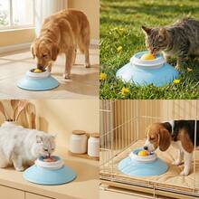 Pet Lick Bowl Slow Feeder With Rotating Lick Ball, Non-Slip Suction Calming Toy For Dogs Cats - 100ml - View 8