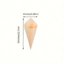 5/10/20/50 chiếc nón gỗ dùng một lần 5,2 inch, thích hợp đựng tráng miệng, salad trái cây, kem, đồ ăn nhẹ cho khách sạn & nhà hàng, hộp đựng bánh quy. - Nhiều màu - Xem 6