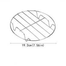 Rejilla redonda multifuncional de acero inoxidable para cocinar al vapor y hornear - Tres en uno: rejilla de vapor/rejilla de enfriamiento para horno/rejilla de enfriamiento para utensilios de cocina. Compatible con diversos utensilios de cocina y freidoras de aire. Accesorio de cocina. - Rejilla redonda para horno de vapor - Ver 7