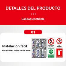 Pegatinas De Advertencia Con Recordatorio De Seguridads, Pegatina De Pared De Advertencia, Juego de pegatinas de advertencia - Colocar - Ver 3