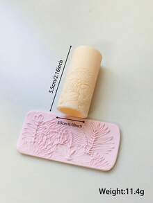 High Precision Pottery Textured Rolling Pin - Durable Plastic Handcraft Mold, Suitable For DIY Jewelry Making And Art Design, Soft Clay Texture Tool With Fine Patterns, Ideal For Unique Handmade, Decorative Earrings | Textured Craft Surface, Jewelry Making Supplies - Texture Roller - View 42