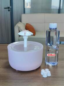 1500ml/50.72oz Floral Design Automatic Cat Water Fountain With Circulation Filter, USB Powered (Adapter Not Included), Suitable For Cats And Small Dogs - Multicolor - View 13