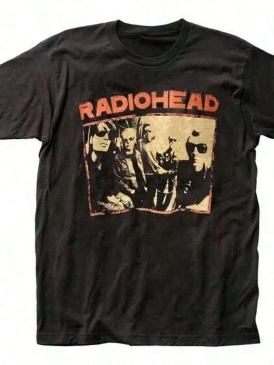 1-Piece Unisex Printed T-Shirt Top, RadioheadS T Shirt Men Vintage Classic Tees North America Tour Rock Boy Women's Tshirt Camisetas Hombre Hip Hop Street Casual Top Comfortable Cotton T-Shirt - 1 - 查看 1