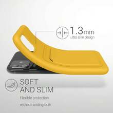 Wallet Case Compatible With Apple 11 - Protective Wallet Case With Card Slots - Bright Yellow, 43354828 - Multicolor - View 2