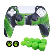 1 Set 5 Controller Cover + 10pcs Joystick Cap, Camouflage Pattern Design, Anti-Slip, Anti-Sweat, Anti-Scratch, Anti-Dust, Enhance Gaming Experience - View 14