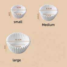 100/2000 Giấy lót bánh cupcake dùng một lần, cốc nướng bánh muffin chống dầu, cốc giấy đựng bánh, khuôn nướng chống dính phù hợp cho bánh cupcake, muffin và các bữa tiệc. - Xem 3