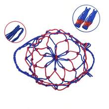 Basketball/Football/Volleyball Ball Carrying Mesh Bag, Thick Netting Holds 10-20 Balls - Multicolor - View 4