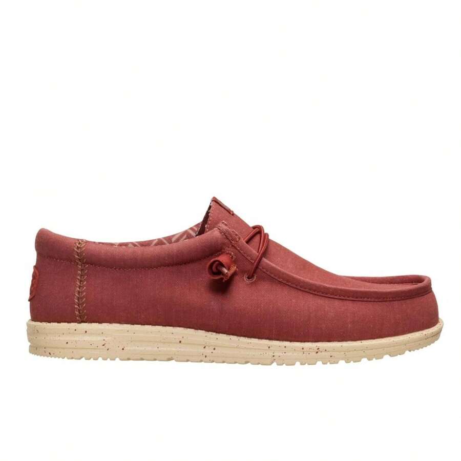 Hey Dude Tênis esportivo casual masculino - Vermelho Acastanhado - Ver 1