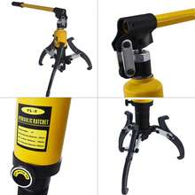 25HGP001-5T-01 5 Ton Hydraulic Gear Puller Fit For Pulling Hubs Flanges Gears Bearings Max Capacity:5T, Ares Travel:50mm Min/Max Reach:0-140mm Min/Max Spread:100-200mm - Yellow - View 5