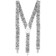 1 Set Men's Sequin Bow Tie, Necktie And Suspender 3 PiecesAccessory Suit - Multicolor - View 2