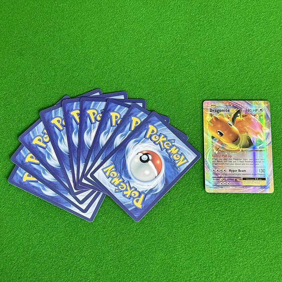 宝可梦主题集换式卡牌，精美画作，角色细节丰富，随机发货 - 彩色 - 查看 1