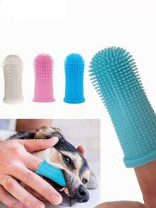 1/3支装，超柔软硅胶牙刷 - 非常适合清洁您的爱犬或爱猫的牙齿！ - 彩色 - 查看 12