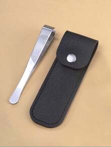 1pc High-Precision Fit Fingerprint Tweezers Hair Plucking Pliers Men's Beard Tweezing Small Pliers Tool - One Size Fits All - View 6