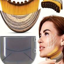 Lymphatic Contour Face Brush, Dry Brush For Face, Chin And Jawline Lymphatic Drainage Massager, Ergonomic Design Precisely Fits Skin, Relieves Fatigue - 1pc - View 10