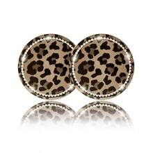 1/2/4pcs Car Cup Holder Coasters With Leopard Print Pattern, Interesting Leopard Design To Protect Car Cup Holders - Leopard Print Coasters - View 10