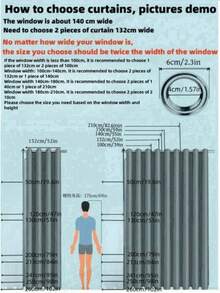 1件美式极简主义竖条纹薄纱窗帘，营造艺术光影效果 - 咖啡棕 - 查看 2