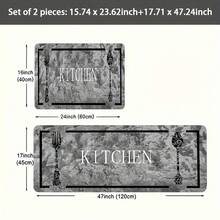 , 2/3pcs, Modern Kitchen Rug Set, Carpet With Marble Texture Pattern, Kitchen Rug, Made Of Plush Material - Soft And Comfortable, Suitable For Bedroom, Living Room, Dining Room, Kitchen, Bathroom, And Entrance Mats. - Multicolor - View 11