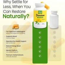 Damiana Leaves Herbal Supplement Capsules | Plant-Based Botanical Wellness Formula | Vegan Gluten-Free Daily Supplement | 60 Capsules - 1 Bottle - 查看 6