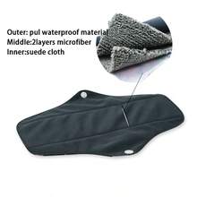 4片装 AWJ 网状衬垫卫生巾，可重复使用，女性专用，可水洗，防水，常规流量，日用型 - 4件裝 - 查看 6