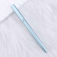 5pcs Customizable Twist Ballpoint Pens, Spray Painted Metallic Effect, Business Office Rotating Medium Ink Pens - Multicolor - View 12