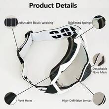 High-Definition Lens Breathable Dustproof Bicycle Goggles, Suitable For Road Cycling, Mountain Biking And Outdoor Activities, All-Season Use - Multicolor - View 5