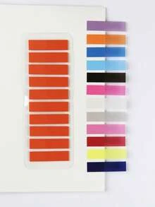 12-Color PET Candy-Colored Translucent Notes Mislabeled Index Post Student Office Special Note Post - one-size - View 16
