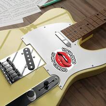 3/6/12张性感唇形贴纸，趣味卡通风格贴纸，适用于手机、笔记本、办公室等多种场景 - 白底 - 查看 6