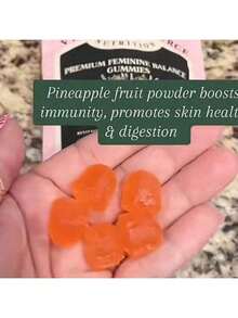 Vital Source Premium Feminine Balance Gummies - Vegan, Gluten-Free & Halal - Hawaiian Pineapple Flavor For Women's Gut Health, Immune Support - 60 Gummies, 30 Servings - 1 mặt hàng - Xem 9