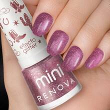 Renova Mini Odile Nail Polish 7.7ml - Red and White - View 4