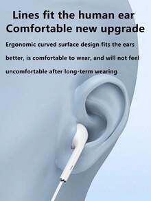 有线入耳式耳机，带麦克风和遥控器，Type-C接口，通话清晰，兼容和3.5mm接口智能手机 - 查看 4